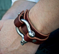 leather bracelet. actually a pretty hot bracelet for a guy: 
