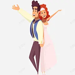 浪漫婚礼插画矢量图 免费下载 页面网页 平面电商 创意素材