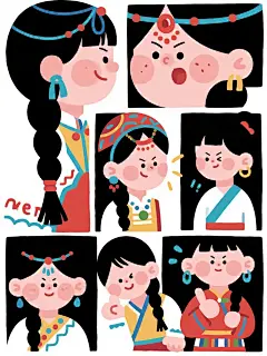 AIGC分享（附描述词）-九宫格表情包绘制
