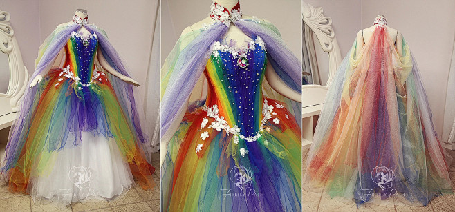 Rainbow Brite Gown