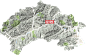 门头沟区高清地形地图,门头沟区高清谷歌地形地图