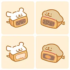 狗饼来了 | 线条小狗中秋月饼头像 - 小红书