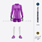 14481服装品牌VI贴图女子足球服运动服守门员服智能PS样机PSD模板