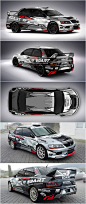 Design and wrap of Mitsubishi Lancer Evo IX for Slovak Xiqio Racing team