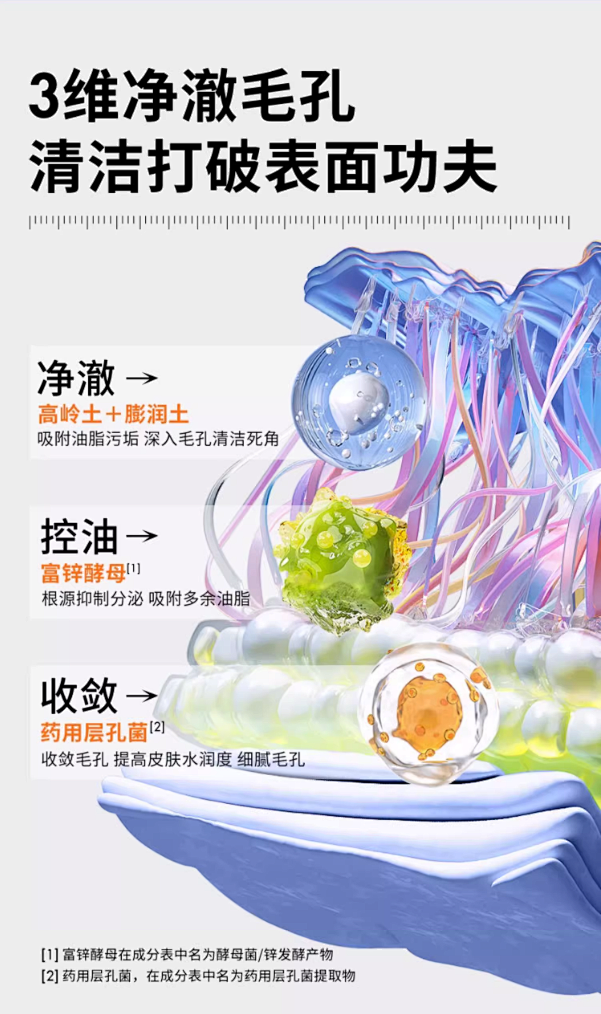 瑷尔博士小罐膜清洁祛黑头闭口控油泥膜便携...