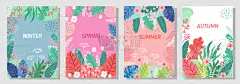 秋天,夏天,环境,花朵,幸福,贺卡,自然,抽象,节日,季节