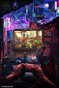 Cyberpunk 2077 Art: Retrofuturism in Beams of Neon - The Designest