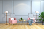 沙发,墙,室内设计师,灰色,极简构图正版图片素材