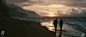 Pirates of the Caribbean: On Stranger Tides - Matte Painting , chris kesler : A matte painting for (which I think was) the last shot of the movie, Jack & Gibbs walking along the beach. 
Quite rare these days to simply make a 'pretty picture' for a lon