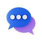 Chat Bubble 3D Illustration