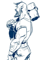 Otto Schmidt - i love when an artist adapts a cartoonish style but maintains a massive amount of personality in the characters:): 