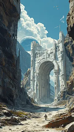 40 张异星古迹影视场景，AI 绘画带你探寻宇宙奥秘！