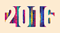 2016新年创意时尚彩色浮雕镂空金猴海报文字设计EPS矢量