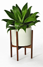 Modernica Small White Pot with Stand
