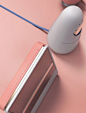 Check this out on leManoosh.com: #Button #Color Accent #Copper #Electronics #Elliott Koehler #Material Break #Pink #screen