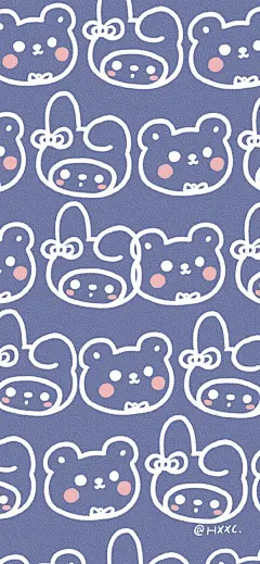 卡通 手机壁纸 cr:黑熊熊茶