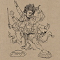 佛教敦煌壁画线描设计素材飞天仕女莫高窟线稿临摹参考绘画资料-淘宝网