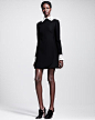 Valentino A-Line Detachable-Collar Shift Dress