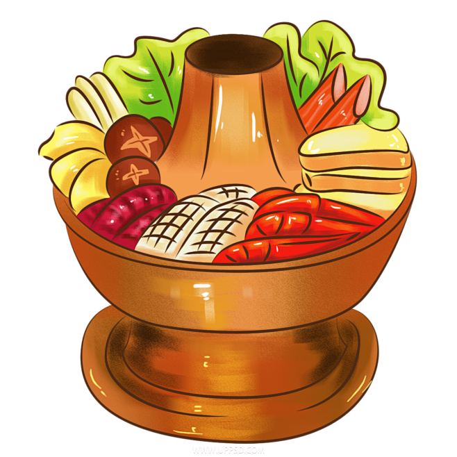 美食插画PNG图片
