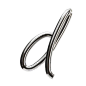 D Letter  3D Icon