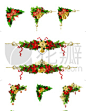 圣诞装饰物,蝴蝶结,分离着色,白色,传统,红色,卷着的,季节,庆祝,装饰