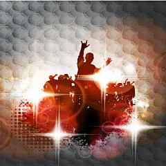 激情狂欢歌舞背景矢量图背景图 创意素材