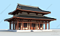 中式古建筑3D模型下载【ID:253670880】