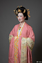 桑缬·【清远公主-五代】·宝相花绶纹粉色绫大袖衫裙