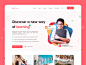 Educational Web Design ux app design branding logo illustration trending landing page shcool home page web design ui design web ui online education educational landing page educational web online courses minimal ilias e-learning