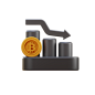 Crypto Loss 3D Illustration