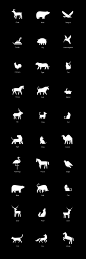 Animal pictogram deisgn : The process of creating art is related to the recognition of beauty.Artists constantly repeat work until they perceive aesthetical satisfaction.