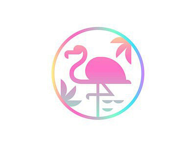 粉红大鸟！20款火烈鸟元素Logo设计 ...