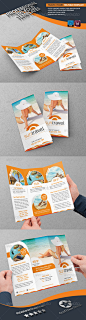 Travel Tours Tri-Fold Template - Brochures Print Templates