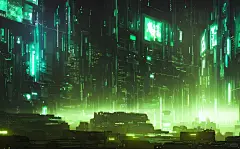 AI绘画｜赛博朋克风格终极城市壁纸