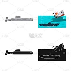 标志,军用船,分离着色,金属,鱼雷,技术,布置,收集,设计