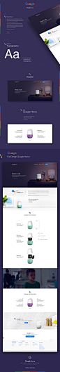 Google Home Landing Page - WEB Inspiration
