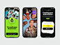 Happyō — Social Video Platform Showcase activity app cards challenge dark feed ios leaderboard mobile onboarding profile share social tab bar tik tok ui ux video video editor