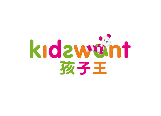 儿童用品品牌孩子王logo矢量图