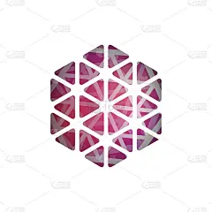 抽象矢量多边形形状。抽象现代几何设计模板。