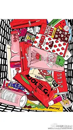 手机壁纸、文字壁纸、平铺背景素材、桌面，动漫，零食平铺