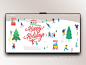圣诞快乐和新年快乐graphicdesign平面动画矢量logo设计生活方式app豪华ui ux webdesign品牌登陆页面web ux设计电子商务商店登陆ux ui