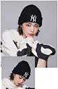 【GP韩国正品】2019秋冬新款MLB毛线帽ins风情侣NY针织帽男女冷帽-淘宝网