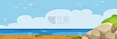 地形,夏天,全景,海滩,白昼,季节,绿色,建筑,图像,日落