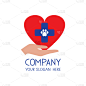 medicine logo hand veterinarian cross icon