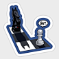  Jiu Jitsu Chess Pieces Sticker