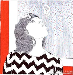 法国插画家Carine Brancowitz擅长用圆珠笔创作出让人印象深刻的时尚插画，她和法国众多时尚品牌以及时尚杂志保持着良好的合作关系，作品出现在《Cosmopolitan》、《Nylon》等著名杂志上。#伦敦艺术大学UAL##插画# ​​​​