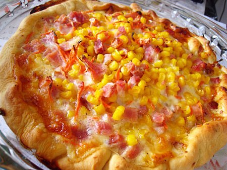 芝加哥深盘pizza
1.烟熏火腿、马苏...