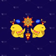 鸟类,矢量,可爱的,请柬,贺卡,暗色,浪漫,简单,人种,构图
