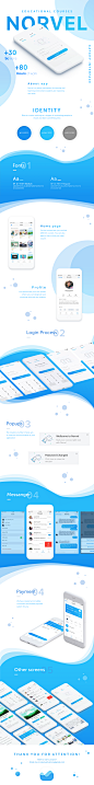 Norvel Mobile App - Educational Courses on Behance