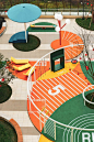 HORSE LAND - 100architects : Horse Land Chongqing | China   HORSELAND is a public space project comprising a combination of landscape design and different outdoor facilities in a single space, such as sport features, playscape features for kids and leisur